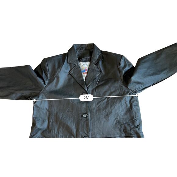 Atlantic Beach Long Collared Black Leather Trench Coat 1X NWT Streetwear‎ Edgy - Picture 4 of 14